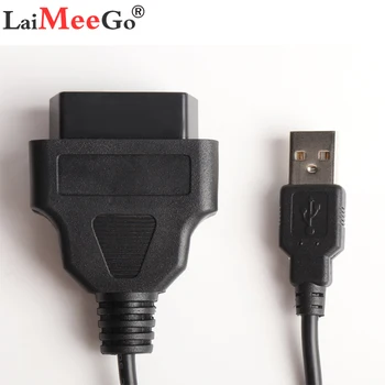 Высококачественный 16-Контактный Разъем OBD2 для подключения Зарядного Устройства к USB-Порту Кабель-Адаптер Автомобильный Диагностический Инструмент Автомобильные Аксессуары