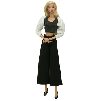 1 комплект офисной женской одежды, модное длинное платье-рубашка, современная одежда для куклы Барби, повседневная одежда, юбка, 1/6 Аксессуары для кукол, игрушки