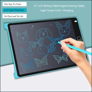 12-дюймовый цветной ЖК-планшет для письма, цифровой планшет для рисования, блокноты для рукописного ввода, портативная электронная планшетная доска, ультратонкая доска