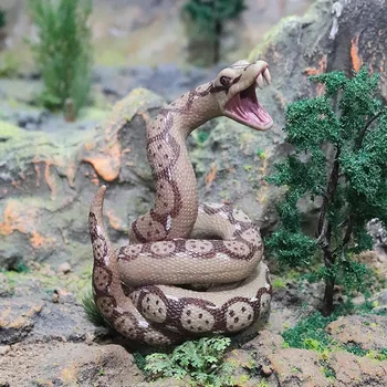 13 см Высококачественный дикий зверь Животные Детская игрушка Модель змеи Имитация Рептилии Гигантский питон Big Python Дикое животное Игрушка-змея