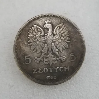 1930 год Польша Серебряные Монеты Украшение дома Ремесло Волшебная Монета Украшение для рабочего стола Коллекционные Монеты Рождественские подарки #2475