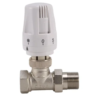 3/4-дюймовый латунный термостатический клапан радиатора прямого типа DN20 С автоматическим регулированием температуры, клапан подогрева пола