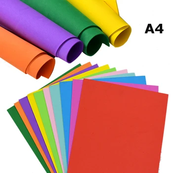30 листов Многоцветной бумаги формата А4 толщиной 0,1 см, Губка EVA Foam, Цветная бумага ручной работы для детей