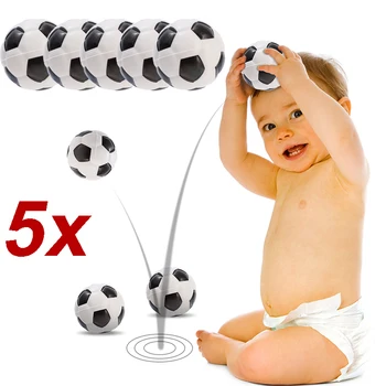 5шт Мини-спортивных мячей для детской вечеринки, игрушка Футбольный мяч, игрушка для выжимания пены, игрушка для снятия стресса и тревоги, детские игрушки с мячом 5,5 см