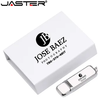 JASTER изготовленный на заказ логотип цветная печать кожа usb 2.0 карты памяти флэш-накопитель pendrive 64GB 32GB 16GB 8GB 4GB подарок