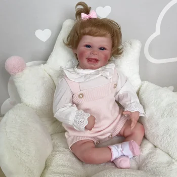 NPK 20-дюймовая кукла-Реборн Newborn Harper Реалистичная Мягкая на ощупь кукла с приятным телом Ручной работы с Genesis Paint, видны множественные вены