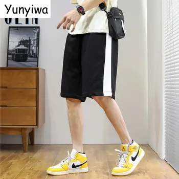 OEIN Летние Корейские модные повседневные мужские шорты в стиле хип-хоп, уличная одежда, баскетбольные однотонные шорты с графическим рисунком, модные мужские шорты для спортзала