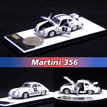 PGM В наличии 1: 64 Martini 356 С полностью открытой дверью, коллекция моделей автомобилей Diorama из сплава, миниатюрные игрушки Carros