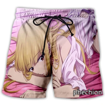 phechion/Новые мужские/женские повседневные шорты с 3D принтом из аниме 