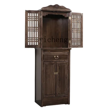 XL Шкаф для одежды из массива дерева плюс шкаф для стола с дверью-Богом, Домашний Шкаф для Будды, Алтарь Гуаньинь