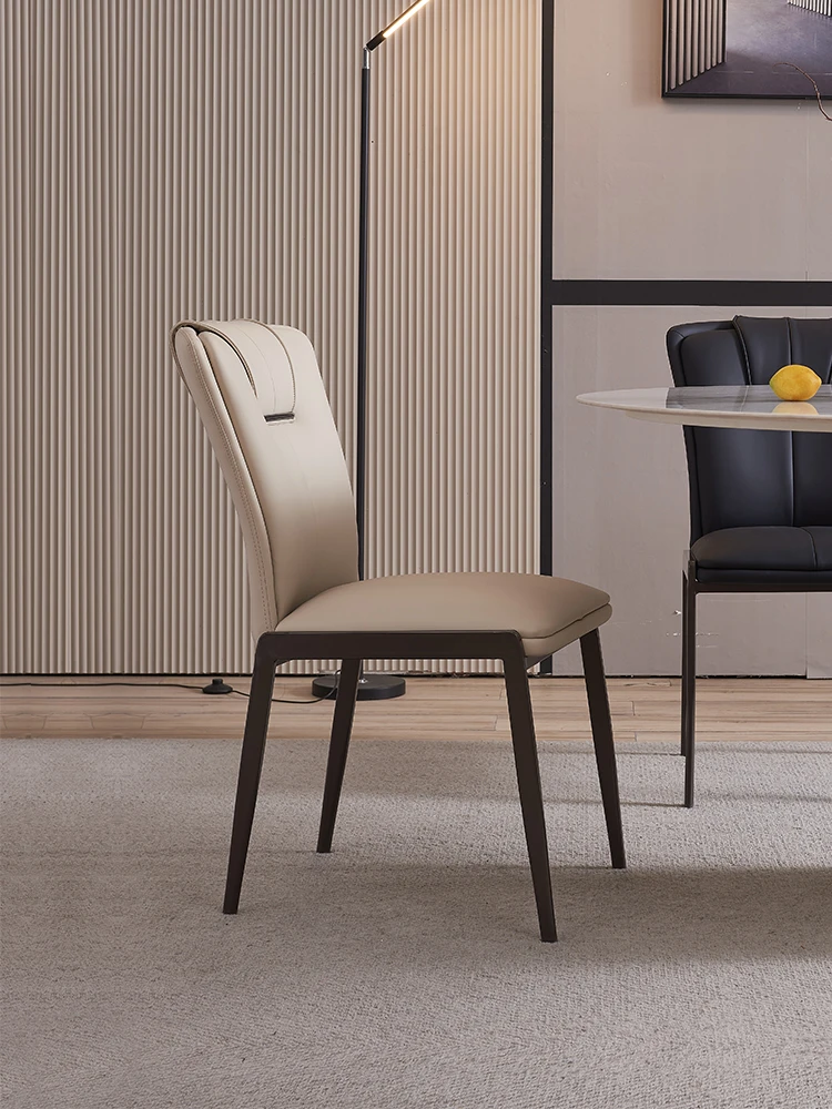Итальянское минималистичное домашнее кресло, современное кресло со спинкой, легкое роскошное обеденное кресло высокого класса, ресторанное дизайнерское скандинавское кресло