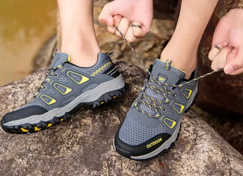 Мужская походная обувь, легкая водонепроницаемая повседневная спортивная обувь для горных походов, обувь для скалолазания на открытом воздухе