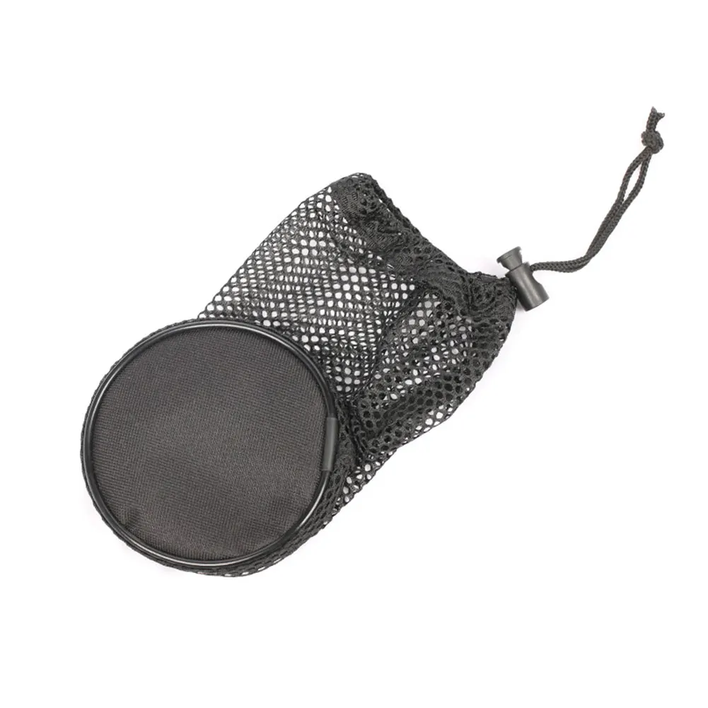 3шт Прочное хранение Шнурок большой емкости Практичный черный многоразовый мяч для гольфа Сетчатая сумка Нейлон С пружинящей пряжкой Легко моется