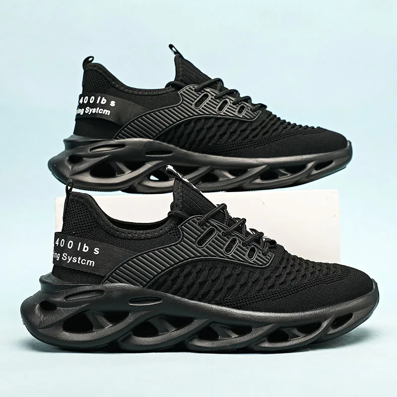 2023 Новые мужские кроссовки, спортивная обувь с летящим переплетением, Дышащие кроссовки для бега, уличная мужская спортивная легкая обувь для ходьбы Tenis