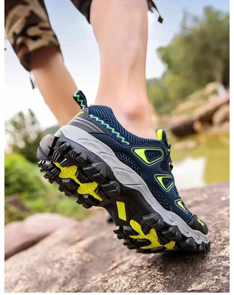 Мужская походная обувь, легкая водонепроницаемая повседневная спортивная обувь для горных походов, обувь для скалолазания на открытом воздухе
