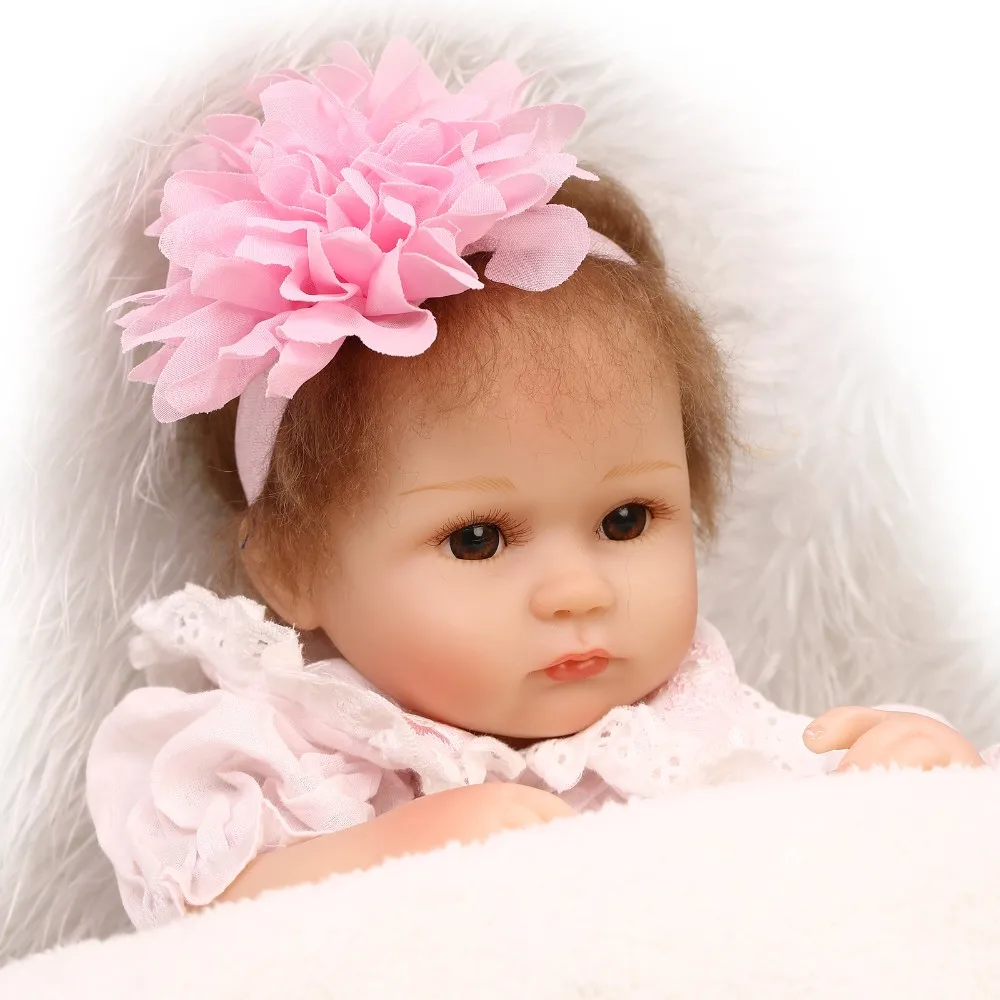 NPK 18 дюймов Мягкие Силиконовые Реалистичные Возрожденные Малыши Девочки реалистичные Детские Куклы bebes reborn boneca подарки игрушки для девочек дети