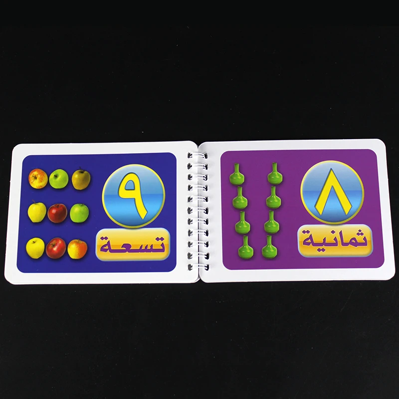 Дети Монтессори арабский номер 123 / ادد Познавательные карточки, обучающие арабские карточки для развивающих игрушек для детей раннего возраста