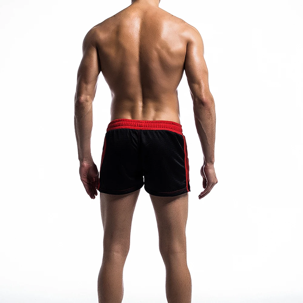 Мужские шорты для фитнеса и бодибилдинга, мужские летние тренировки в тренажерных залах, мужские сетчатые Дышащие быстросохнущие пляжные короткие штаны для бега трусцой