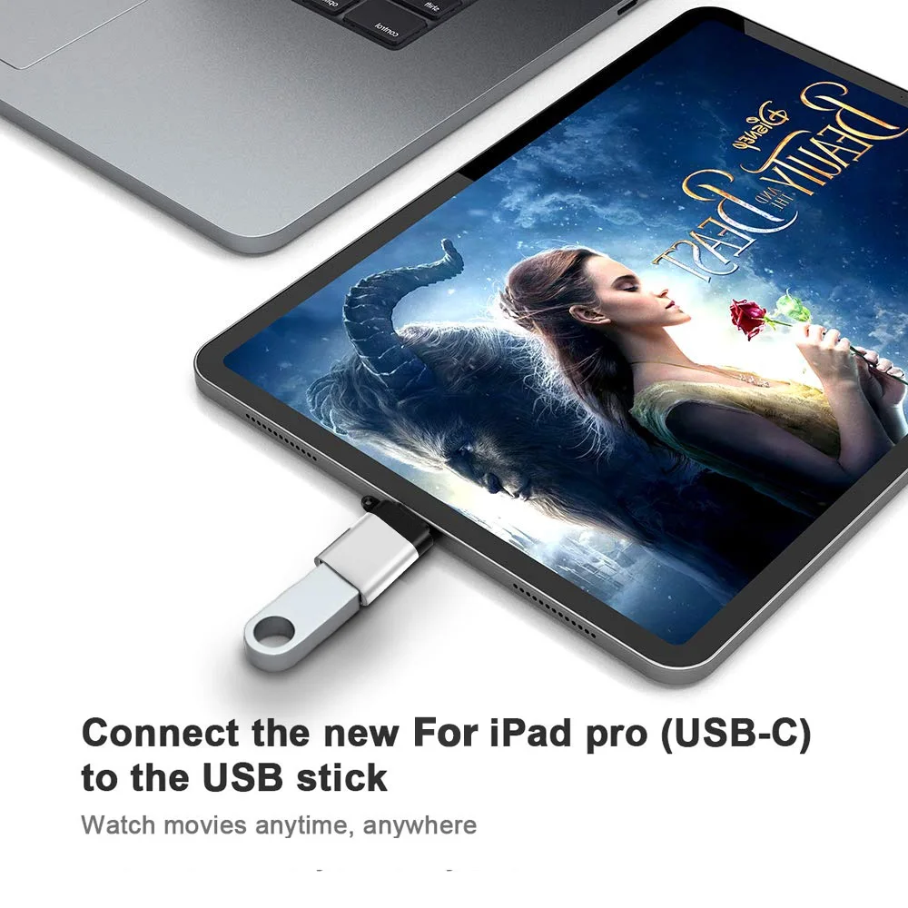 3ШТ Адаптер USB Type C OTG Для Apple iPad Pro 11 12,9 2018 iPadPro 2019 Для планшета Microsoft Surface Pro 6 7 OTG Кабель USBC
