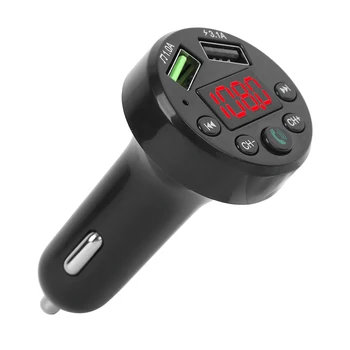 Автомобильный FM-передатчик E6, комплект громкой связи, стереоплеер со светодиодным дисплеем и USB-портом 12-24 В