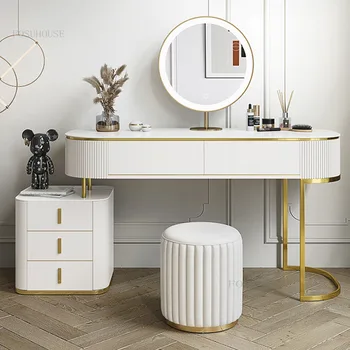 Белые комоды 2 Размера, Легкий Роскошный Креативный Туалетный столик, мебель для спальни, Комод, Разнообразные зеркала 3 цветов в тон