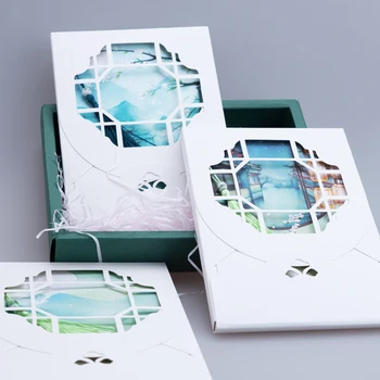 Винтажный блокнот формата А5 с красочными иллюстрациями, расписанный вручную дневник в китайском стиле, блокнот в подарочной коробке, идеально подходящий для студентов