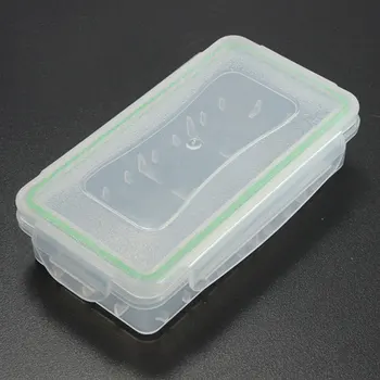 Водонепроницаемый прозрачный пластиковый футляр-органайзер для хранения аккумуляторов 18650 16340 с сумкой-футляром