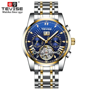 Высококачественные мужские наручные часы с автоматическим 3ATM водонепроницаемым логотипом на заказ.