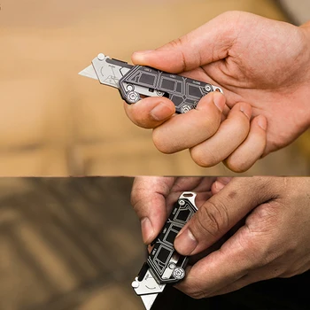 Высококачественный Универсальный нож с лезвием SK5, Авиационная Алюминиевая ручка, открытый мультитул EDC, Острый резак для бумаги, Подвесная пряжка