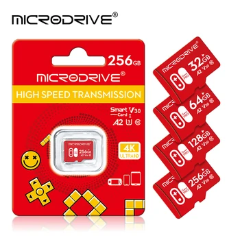 Высокоскоростная Micro tf SD-карта 32 ГБ 64 ГБ 128 ГБ 256 ГБ A2 Mini SD-карта класса 10 U3 Карта памяти TF Флэш-карта Карты памяти