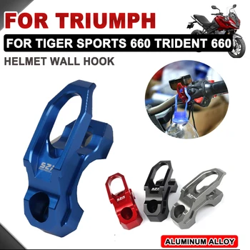 Для Triumph Tiger 660 Sport Tiger660 Trident 660 2022 2023 Аксессуары для мотоциклов Крючок для шлема Держатель Крючка для багажной сумки Вешалка