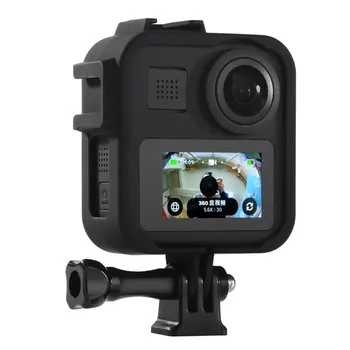Защитный каркасный чехол для панорамной экшн-камеры GoPro Max 360 ° Аксессуары + Длинный винт + Основание адаптера для экшн-камеры gopro