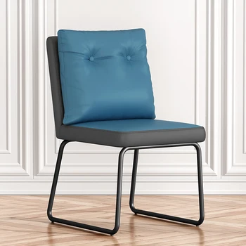 Кожаные Роскошные обеденные стулья, современные подушки, Удобный дизайнерский диван, напольное кресло, туалетный столик, Офисная мебель Silla Comedor