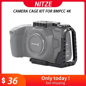 Комплект корпуса видеокамеры NITZE из алюминиевого сплава для BMPCC 4K - TP14
