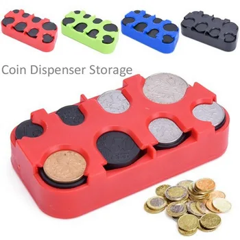 Коробка для хранения креативных мелочей Euro Coin Box Автомобильный Чейнджер для монет Детский кошелек Пластиковая коробка для кошельков Диспенсер для монет Коллекционная витрина
