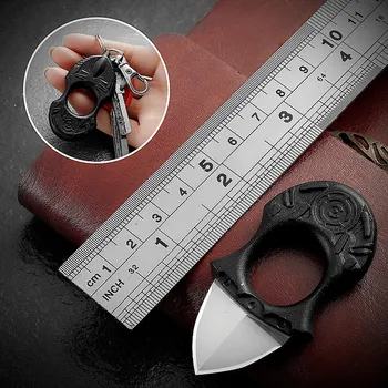 Креативный нож EDC, складной брелок, прямой нож, курьерский нож для мини-демонтажа, портативный инструмент для самообороны, Подвеска