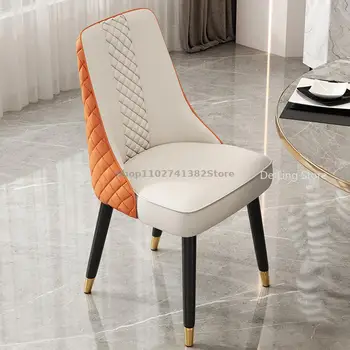 Кресло-акцент для игрового салона, Эргономичное кресло для спальни, Белый Роскошный Игровой Обеденный барный стул, шезлонги для салона, уличная мебель