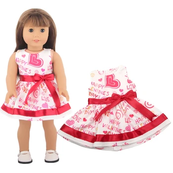 Кукольная одежда 43 см, платье принцессы любви, 17-дюймовая кукла, милый наряд, Новые аксессуары для Baby Born, одежда Nendoroid, аксессуары для кукол