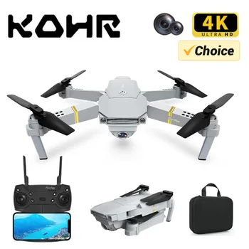 Мини-дрон KOHR E58, профессиональный WiFi FPV-система, удерживающий высоту, складной квадрокоптер с камерой 4K HD, аэрофотосъемка, вертолет, подарочные игрушки