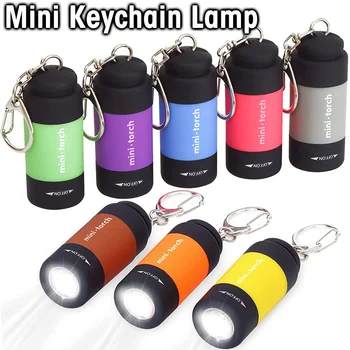 Мини-фонарик USB Перезаряжаемый СВЕТОДИОДНЫЙ Портативный Брелок для ключей Фонарик Водонепроницаемый Фонарь для походов на открытом воздухе Кемпинг Flashligh