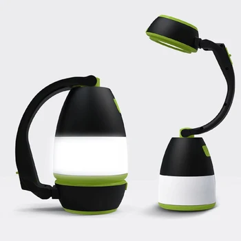 Многофункциональная светодиодная лампа для кемпинга 3 В 1, USB Перезаряжаемая настольная лампа, Уличный Походный Домашний фонарик, настольная лампа, Блок питания