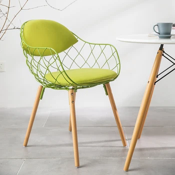 модный стул dream reformer, креативный стул с корзиной цветов, обеденный стул с ножкой из железного дерева, офисный стул для отдыха, обеденный стул с балконом