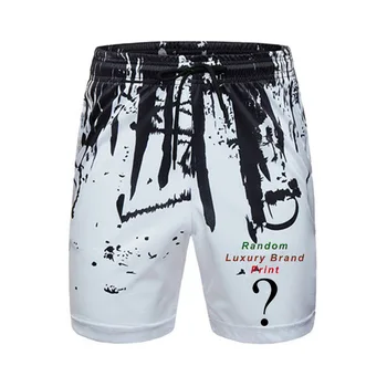 Мужские летние повседневные спортивные шорты в стиле хип-хоп со случайным принтом логотипа Роскошные модные брюки Man Y2k Harajuku Длиной до колен для мужчин