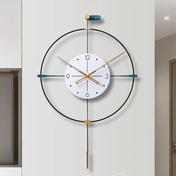 Настенные часы, гостиная, столовая, современные простые часы, легкие роскошные часы, настенные часы