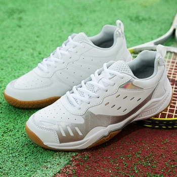 Новая профессиональная обувь для бадминтона, мужская высококачественная нескользящая обувь для настольного тенниса, легкие теннисные кроссовки для детей