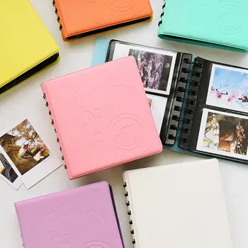 Новая серия Macaron Color, 68 карманов, Фотоальбом для 3-дюймовой фотобумаги, именной карточки и мини-пленки Fujifilm Instax