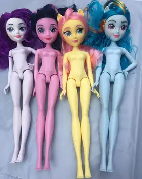 Новое тело куклы принцессы с головой, синие фиолетовые розовые волосы, фигурки куклы-пони, лошади, Рождественские подарки для девочек, игрушки, куклы для переодевания своими руками