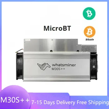 Новый Биткойн-Майнер MicroBT WhatsMiner M30S ++ 112/110/108 / 106Th / s ASIC Miner Мощностью 3410 Вт для майнинга Биткойнов BTC С Блоком питания