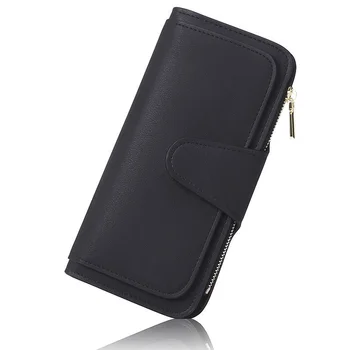 Новый женский длинный кошелек с RFID-противоугонной щеткой, сумка большой емкости, кошелек с несколькими картами
