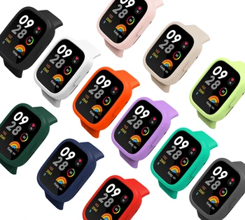 Новый защитный чехол для Xiaomi Redmi Watch 3 с силиконовой рамкой в виде корпуса, защитный бампер для смарт-часов Redmi Watch 3, чехол для смарт-часов